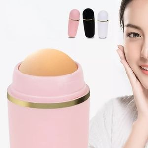 Oil Absorbing Volcano Roller Reusable Portable Skin Control Facial Roller PINK